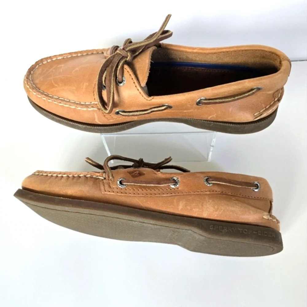 Sperry Top-Sider Men's Sahara Boat Shoe, Size 7M - Brown